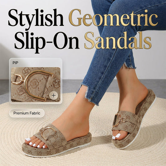 👡☁️ Kényelmes, geometrikus kialakítású nyári szandál (EU 36-43) ✨
