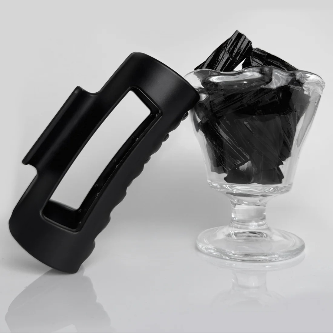 Puha szilikon hajcsat cápa csipesz - puha, ütközésálló védelem a fej hátsó részén - ütésálló és tartós